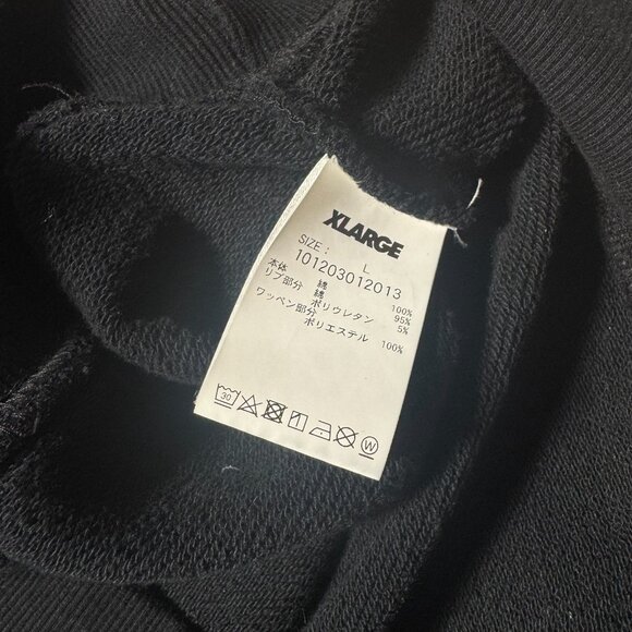 XLARGE Clothing Embroidered Gorilla Logo Pullover Hoodie Black Mens Large - Picture 8 of 10